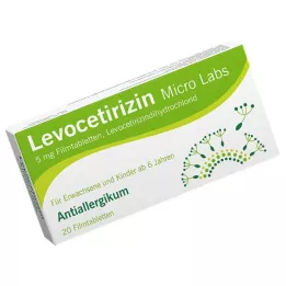 LEVOCETIRIZIN Comprimidos recubiertos con película Micro Labs 5 mg, 20 uds
