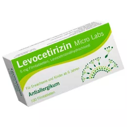 LEVOCETIRIZIN Comprimidos recubiertos con película Micro Labs 5 mg, 100 uds
