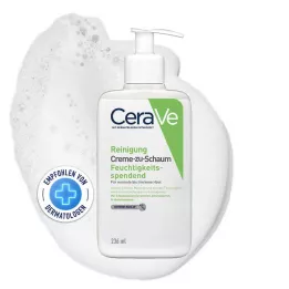 CERAVE Limpiador en crema y espuma, 236 ml