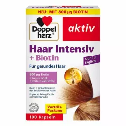 DOPPELHERZ Cápsulas Hair Intensive+Biotin, 100 uds