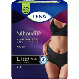 TENA SILHOUETTE más L Noir, 8 pz