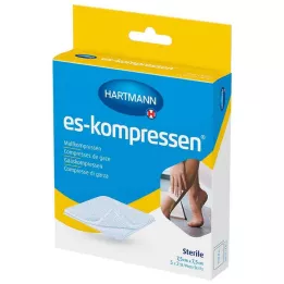 ES-KOMPRESSEN estéril, 7,5 x 7,5 cm, 8 capas, 17 hilos, 5 x 2 uds