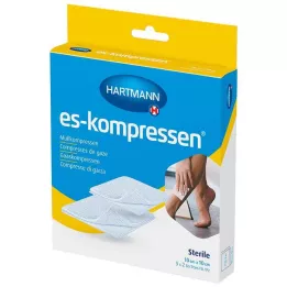 ES-KOMPRESSEN estéril 10x10 cm 8 capas 17 capas, 5X2 uds
