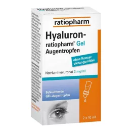 HYALURON-RATIOPHARM Gotas oftálmicas en gel, 2X10 ml
