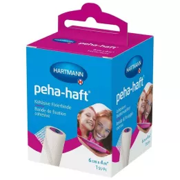 PEHA-HAFT Venda de fijación sin látex 6 cm x 4 m OTC, 1 ud