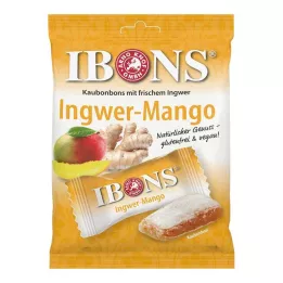 IBONS Bolsa de caramelos masticables de mango y jengibre, 92 g