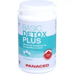 PANACEO Cápsulas Basic Detox Plus, 200 uds