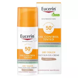 EUCERIN Crema con color Sun Oil Control LSF 50+ medio, 50 ml