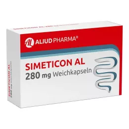 SIMETICON AL Cápsulas blandas de 280 mg, 32 uds