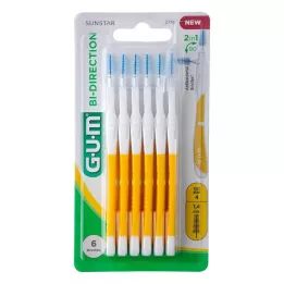GUM Bi-Direction Interdentalb.1.4 mm amarillo, 6 uds