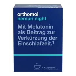 Gránulos nocturnos de Orthomol Nemuri, 15x10 g
