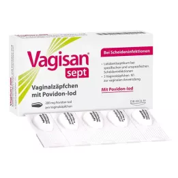 VAGISAN óvulos vaginales con povidona yodada, 5 uds