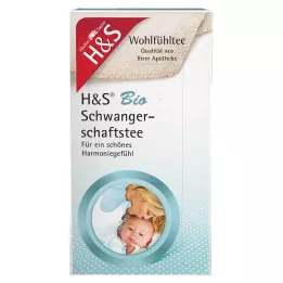 H&S Bolsas de filtro de té orgánico para embarazadas, 20 x 2 g