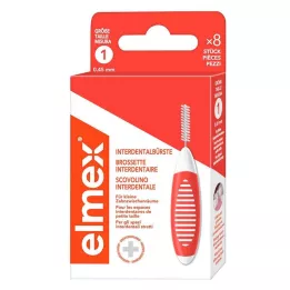 ELMEX Cepillos interdentales ISO tamaño 1 0,45 mm naranja, 8 uds