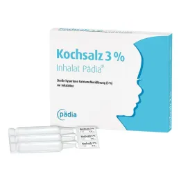 Ampollas pediátricas inhalantes de sal de mesa al 3%, 60x4 ml