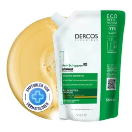 Champú anticaspa Vichy Dercos para cuero cabelludo seco, 500 ml