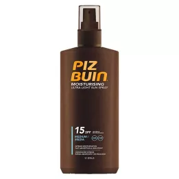 PIZ BUIN Hidratando el spray de sol ultra ligero LSF 15, 200 ml