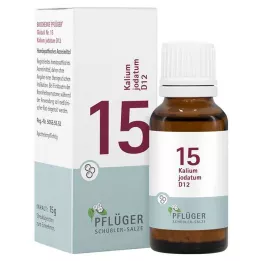 BIOCHEMIE Pflüger 15 Kalium jodatum D 12 Glóbulos, 15 g