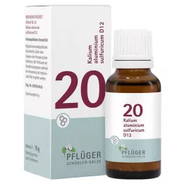 BIOCHEMIE Pflüger 20 Azufre de aluminio y potasio D 12 Gl., 15 g