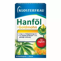 KLOSTERFRAU Aceite de cáñamo + cápsulas de semillas de amapola dorada, 30 uds. Cápsulas, 30 piezas