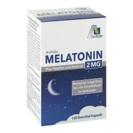 Melatonina 2 mg más cápsulas de lúpulo y melisa, 120 piezas