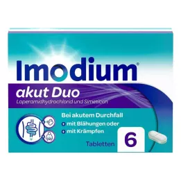 IMODIUM Comprimidos de akut Duo 2 mg/125 mg, 6 uds