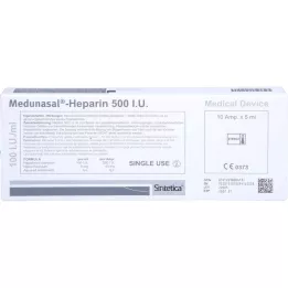 MEDUNASAL-Heparina 500 UI. ampollas, 10x5 ml