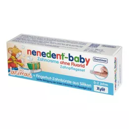 NENEDENT-Pasta de dientes baby sin conjunto de atención dental de flúor, 20 ml