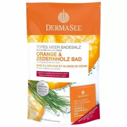 DERMASEL Sal de baño del Mar Muerto, naranja &amp; Madera de cedro, 1 P