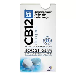 Chicle de menta fuerte CB12 Boost, 10 unidades