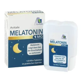 Melatonina 1 mg mini tabletas en dispensador, 120 st