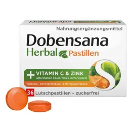 Dobensana Miel Herbal Vitaminas C &amp; Zinc Pastil.(36 piezas)
