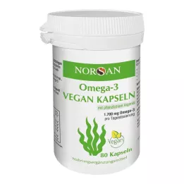 NORSAN Cápsulas veganas de Omega-3, 80 uds