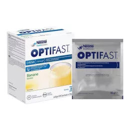 OPTIFAST Bebida de plátano en polvo, 8 x 55 g