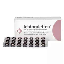 ICHTHRALETTEN Comprimidos gastrorresistentes de 200 mg, 84 uds