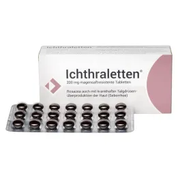 Ichthraletten® comprimidos de 200 mg para la rosácea, 168 piezas