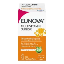 Tabletas masticables Eunova Junior con sabor a naranja, 100 piezas