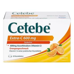 CETEBE Comprimidos masticables Extra-C 600 mg, 30 uds
