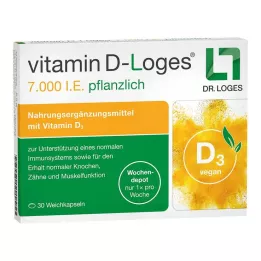 VITAMIN D-LOGES Depósito semanal de hierbas de 7000 UI, 30 uds