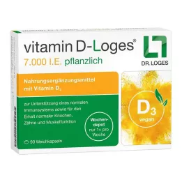 VITAMIN D-LOGES Depósito semanal de hierbas de 7000 UI, 90 uds
