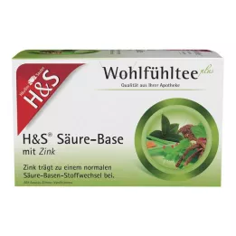 Bolsas de filtro de ácido-base H&amp;S con zinc, 20 x 2,0 g