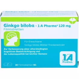 GINKGO BILOBA-1A Pharma 120 mg comprimidos recubiertos con película, 30 uds
