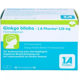 GINKGO BILOBA-1A Pharma 120 mg comprimidos recubiertos con película, 60 uds