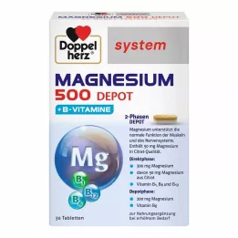 DOPPELHERZ Tabletas de magnesio 500 Depot, 30 uds