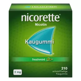 NICORETTE Chicle de menta fresca de 2 mg, 210 uds