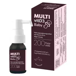 Solución para bomba de leche MULTIVITD3 para bebés, 10 ml