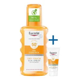 Eucerin Sun Oil Control Spray transparente corporal LSF 50 +, 200 ml