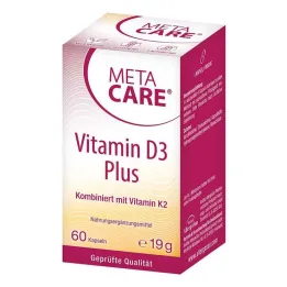 Meta Care Vitamina D3 Plus 10.000 UI + 80 µg Cápsulas K2, 60 ST