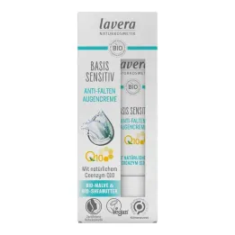 Crema de ojos sensible base Lavera Q10, 15 ml
