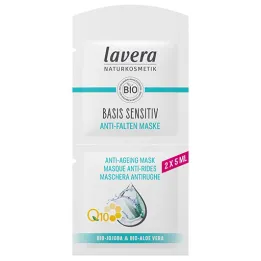 Mascarilla sensible base Lavera Q10, 2x5 ml
